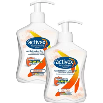 Activex Nemlendiricili Antibakteriyel Köpük Sıvı Sabun 300 ml 2'li