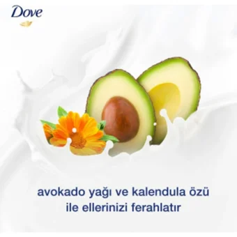 Dove Avokado Yağı-Kalendula Özü Nemlendiricili Köpük Sıvı Sabun 450 ml 3'lü