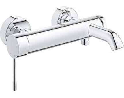 Grohe Essence 25250001 Metal Çift Delikli Çevirmeli Yarı Ankastre Kare Banyo Bataryası Gümüş