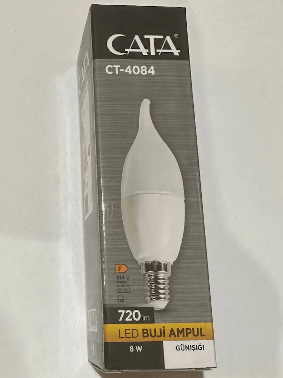 Cata CT-4084 8 W Tasarruflu Beyaz E14 Mum Led Ampul 4 Adet