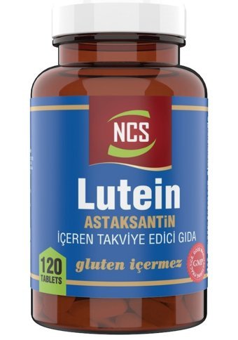 Ncs Lutein Astaxanthin Çinko Vitamin A Aromasız Yetişkin Vitamin 120 Tablet