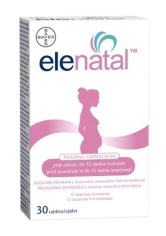 Elenatal Multivitamin Aromasız Yetişkin Vitamin 30 Tablet