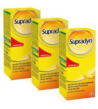 Supradyn Koenzim Q-10 Aromasız Yetişkin Vitamin 3x60 Tablet