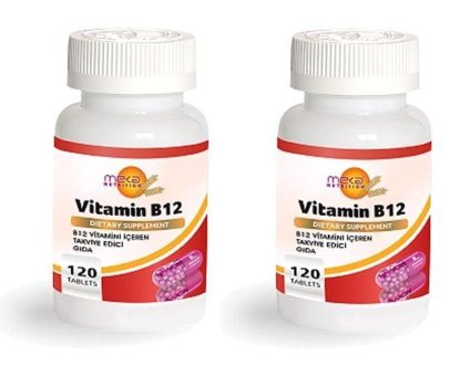 Meka Nutrition Vitamin B12 Aromasız Yetişkin Vitamin 2x120 Tablet