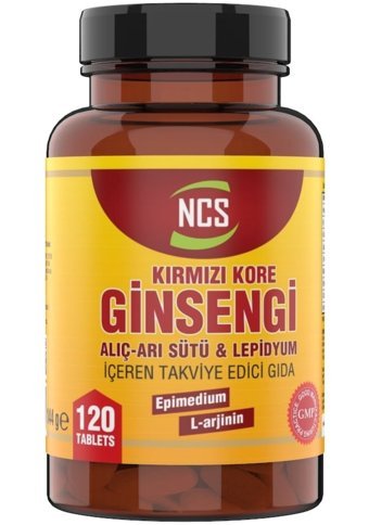 Ncs Ginseng Ester C Vitamini Kırmızı Kore Ginsengi - Karamürverli Yetişkin Vitamin 120 Tablet - 120 Tablet