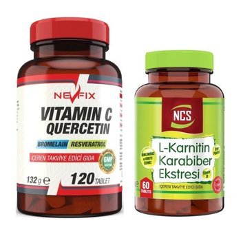 Ncs Vitamin C Quercetin Bromelian + L-Karnitin Turuncgil Yetişkin Vitamin 60 Tablet - 120 Tablet