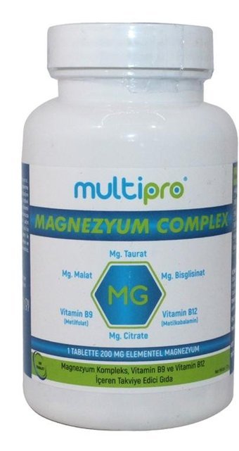 Multipro Magnezyum Complex Aromasız Yetişkin Vitamin 90 Tablet