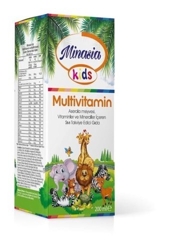 Minasia Kids Multivitamin Aromasız Yetişkin Vitamin 200 ml