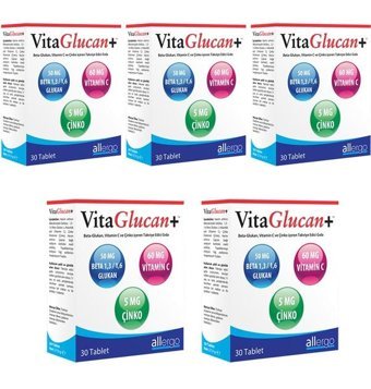 Vitaglucan Beta Glukan Aromasız Yetişkin Vitamin 5x30 Tablet