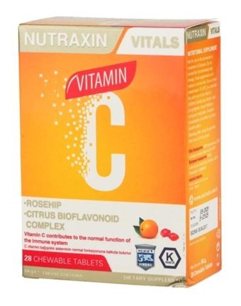 Nutraxin C Vitamini Portakallı Yetişkin Vitamin 28 Tablet