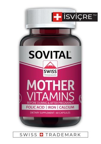 Sovital Mother Vitamins Aromasız Yetişkin Vitamin 60 Kapsül