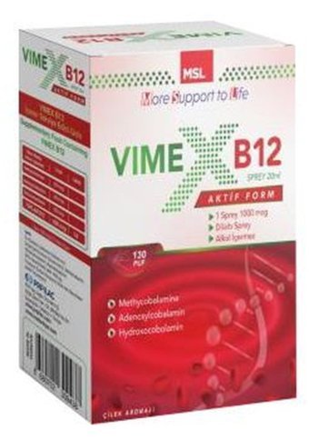 Msl Vimex B12 Vitamin Aromasız Yetişkin Vitamin 10 ml