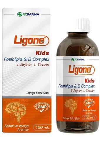 Ligone Kids Şeftali - Vanilya Çocuk Vitamin 150 ml