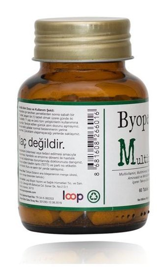 Byopecia Multiplex Saç Dökülmesi - Tırnaklar - Bağışıklık Portakallı Yetişkin Vitamin 60 Kapsül