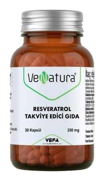 Venatura Resveratrol Aromasız Yetişkin Vitamin 30 Kapsül