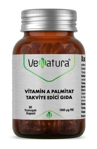 Aktar Vitamin A Palmitat Aromasız Yetişkin Vitamin 60 Kapsül