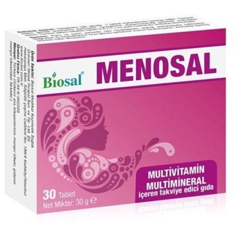 Biosal Menosal Bitki Ekstralar Yetişkin Vitamin 30 Kapsül