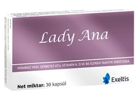 Lady Ana Aromasız Yetişkin Vitamin 30 Kapsül