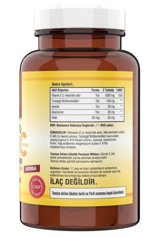 Ncs C Vitamini Kara Mürver Ve Glucosamine Karamürverli Yetişkin Vitamin 120 Tablet - 300 Tablet