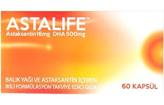 Astalife Axtaxanthin Aromasız Yetişkin Vitamin 60 Kapsül