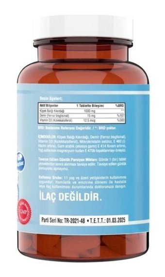 Ncs Shark Cartilage Ahududu Yetişkin Vitamin 120 Tablet