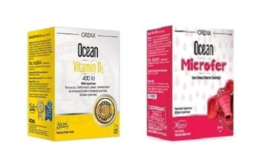 Ocean D3 Vitamini 400 Iu Zeytinyağı Yetişkin Vitamin 20 ml