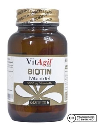 Vitagil Gold Biotin Vitamin B7 Aromasız Yetişkin Vitamin 30 Kapsül