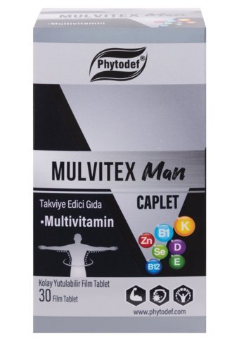 Phytodef Multivitamin Man Aromasız Yetişkin Vitamin 30 Tablet