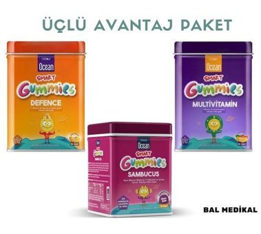 Ocean Smart Gummies Meyveli Yetişkin Vitamin 30 Tablet