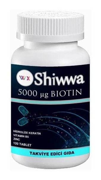 Shiwwa Hidrolize Keratin Vitamin B5 Aromasız Yetişkin Vitamin 120 Tablet