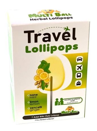 Multi Travel Lollipops Bitki Ekstralar Çocuk Vitamin 7 Adet