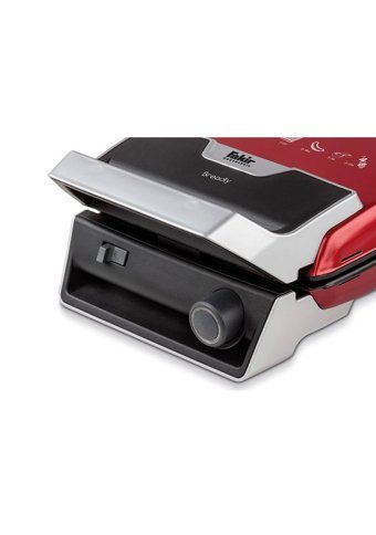 Fakir Breadly 6 Dilim Granit Çıkartılabilir Plaka Çift Taraflı 1800 W Izgaralı Kırmızı Tost Makinesi/Waffle ve Tost Makinesi