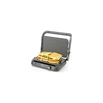 Arzum AR2001 6 Dilim Granit Çıkartılabilir Plaka Çift Taraflı 1800 W Izgaralı inox Tost Makinesi/Waffle ve Tost Makinesi