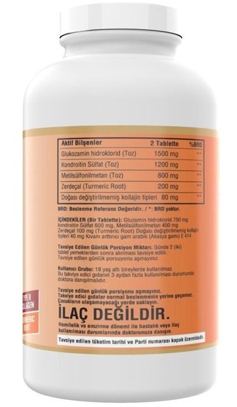 Ncs Magnesium Çinko Vitamin B6 - Glucosamine Aromasız Yetişkin Vitamin 120 Tablet - 300 Tablet