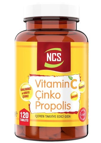 Ncs Vitamin C Çinko Propolis Bitki Ekstralar Yetişkin Vitamin 60 Tablet - 120 Tablet