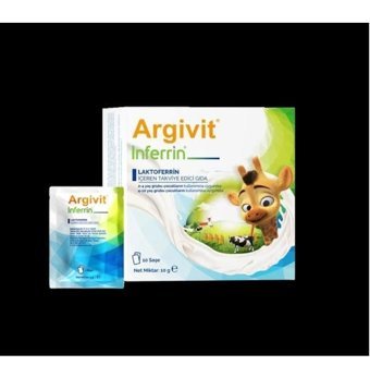 Argivit Inferrin Laktoferrin Aromasız Çocuk Vitamin 10 Şase