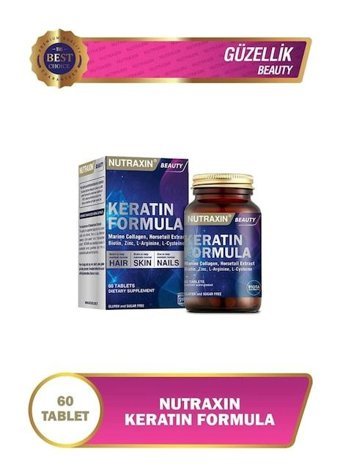 Nutraxin Keratin Formula Bitki Ekstralar Yetişkin Vitamin 60 Tablet