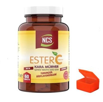 Ncs Ester C Vitamini Kara Mürver Karamürverli Yetişkin Vitamin 60 Kapsül