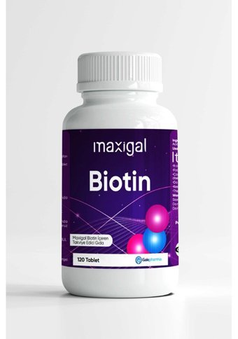 Maxigal Biotin Vitamin Aromasız Yetişkin Vitamin 120 Tablet