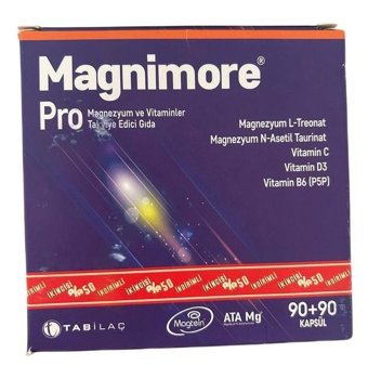 Magnimore Pro Magnezyum Ve Vitamin Aromasız Yetişkin Vitamin 90 Kapsül