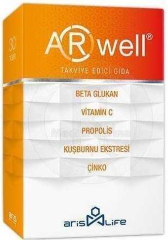 Arwell Takviye Edici Gıda Aromasız Yetişkin Vitamin 30 Tablet