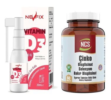 Ncs Çinko Selenium Ve Vitamin D3 Aromasız Yetişkin Vitamin 60 Tablet