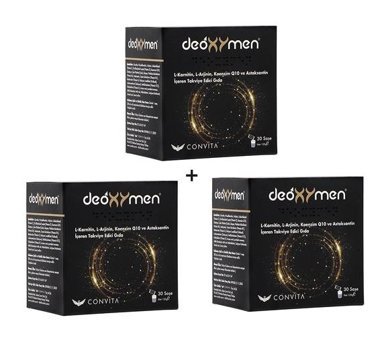 Deoxymen Takvite Edici Gıda Aromasız Yetişkin Vitamin 3x30 Şase