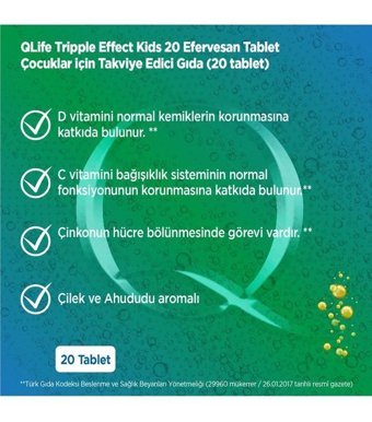 Voop Tripple Effect Kids D Vitamini - C Vitamini - Çinko Portakallı Yetişkin Vitamin 3x20 Tablet