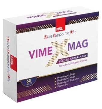 Msl Vimex Vime Mag Aromasız Yetişkin Vitamin 60 Tablet