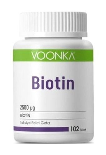 Voonka Biotin Aromasız Yetişkin Vitamin 102 Kapsül