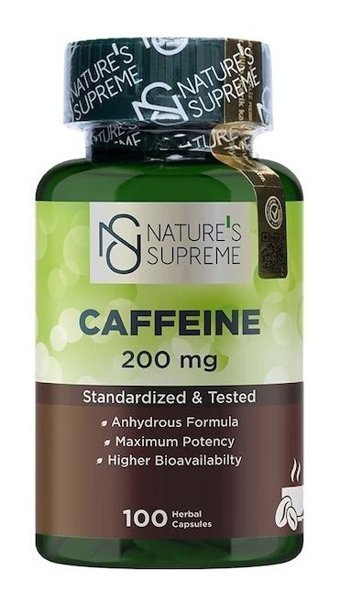 Nature'S Supreme Caffeine Kafein Yetişkin Vitamin 100 Kapsül