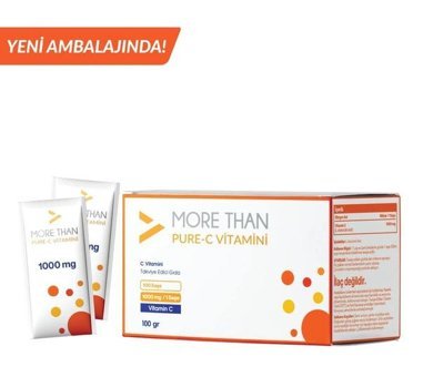 More Pure C Aromasız Yetişkin Vitamin 100 Tablet