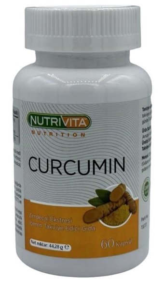 Nutrivita Curcumin Zerdeçal Yetişkin Vitamin 60 Kapsül