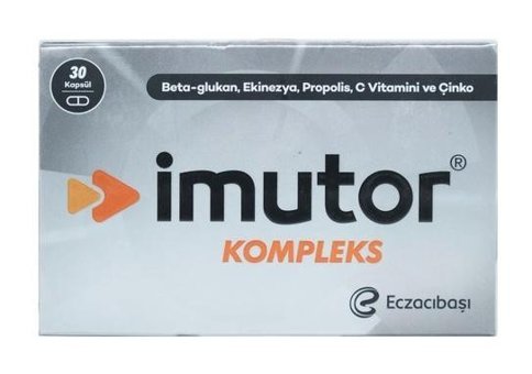 İmutor Kompleks Aromasız Yetişkin Vitamin 30 Kapsül